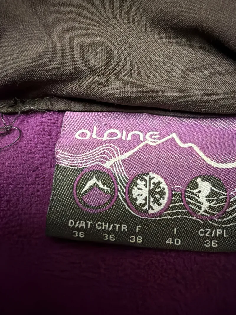 Alpine Pro Damen Softshelljacke Gr. 36 Braun Outdoor Kapuze 2