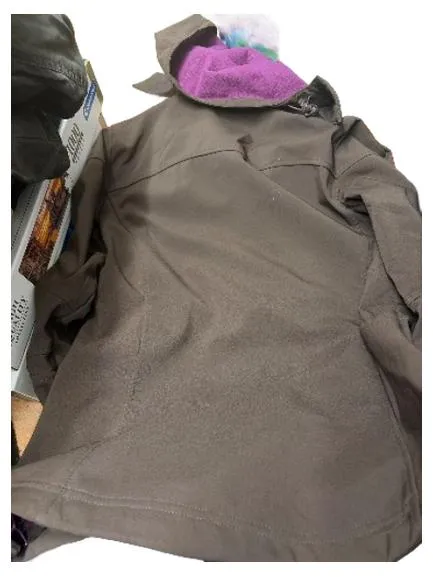 Alpine Pro Damen Softshelljacke Gr. 36 Braun Outdoor Kapuze 3