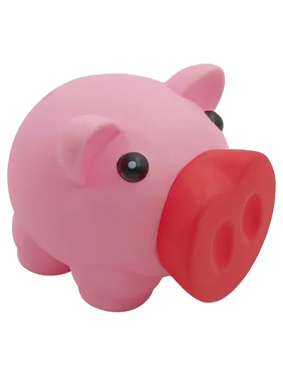 Volksbank Sparschwein Spardose Rosa Kunststoff 8, 5cm Werbeartikel