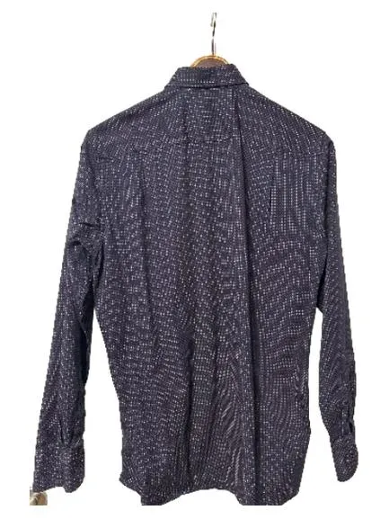 CASAMODA Herren Business Hemd Comfort Fit Gr. L 41/42 Blau Gepunktet 3