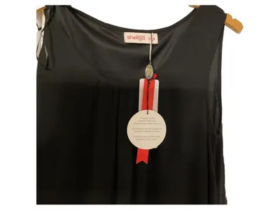 sheego Festliches Kleid Damen Gr. 42 Schwarz Elegant Pailletten Ärmellos