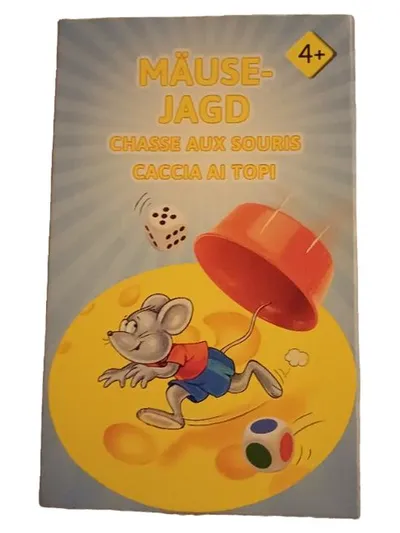 Mäusejagd Brettspiel Geschicklichkeitsspiel für Kinder ab 4 Jahren