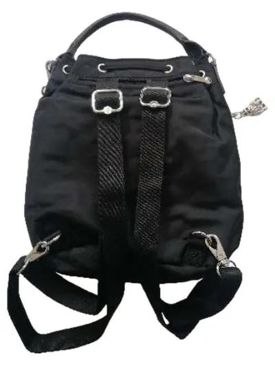Kipling Damen Beuteltasche Rucksack Schwarz Polyamid Casual