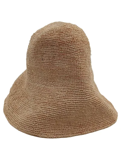 Soeur Damen Strohhut Hut Bast Beige Bohemian one size