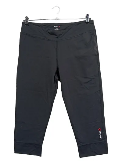 Reebok Damen Capri Leggings Sporthose Laufhose Schwarz XL