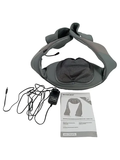 SilverCrest SSMN 2 B3 Shiatsu Nackenmassagegerät Schulter Massage Grau