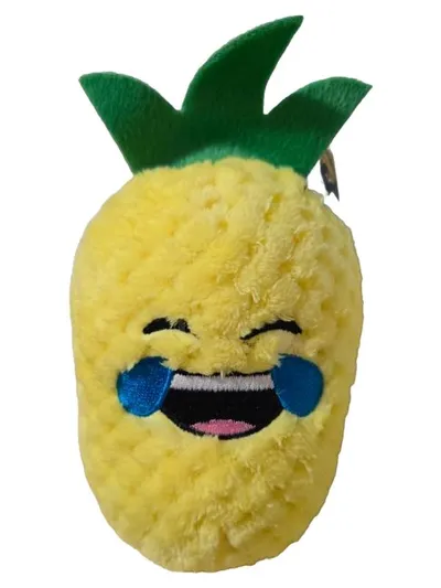 Flo's Toys Kuscheltier Ananas Emoji Gelb 17 cm