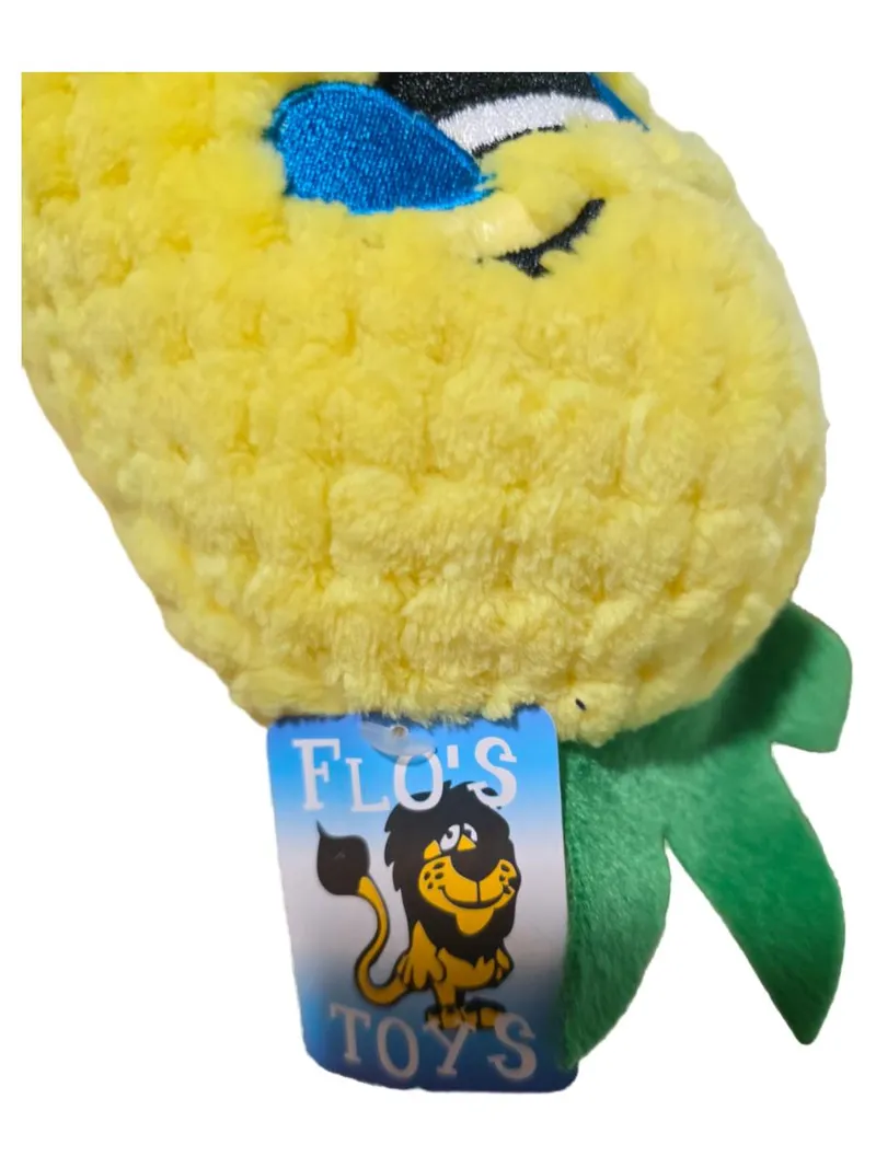 Flo's Toys Kuscheltier Ananas Emoji Gelb 17 cm 2