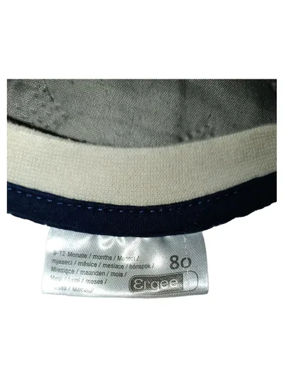Ergee Kinder Fleecepullover Gr. 80 Beige Biber-Motiv Langarm Casual