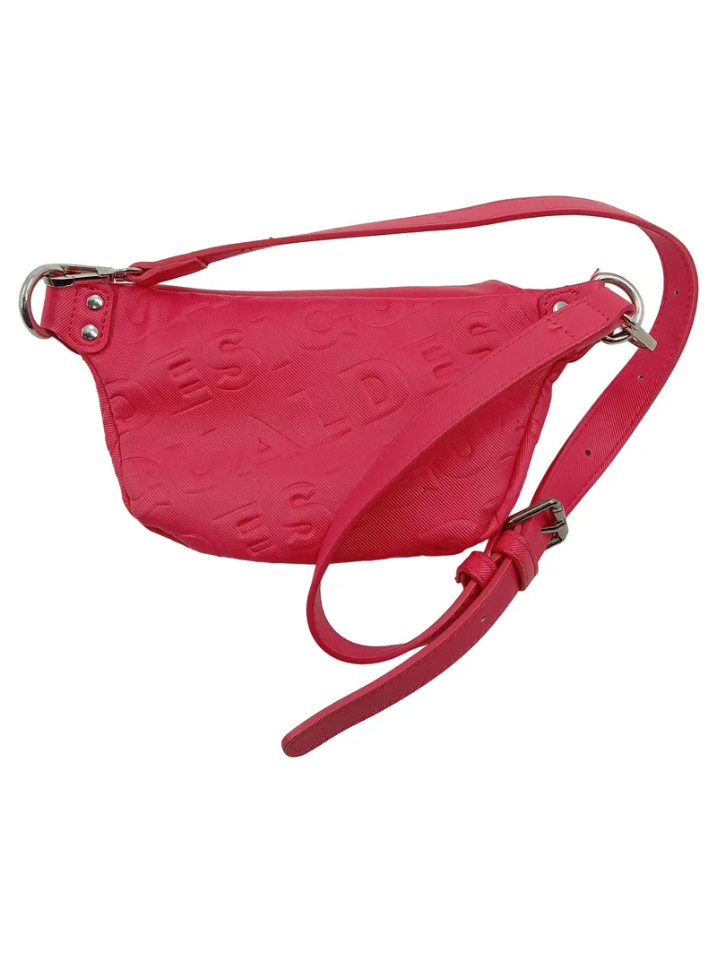 Desigual Gürteltasche Damen Bauchtasche Pink Logo-Print Crossbody 2