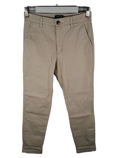 Dockers Herren Chino Stoffhose W27 Beige Hemp Baumwolle Slim Fit