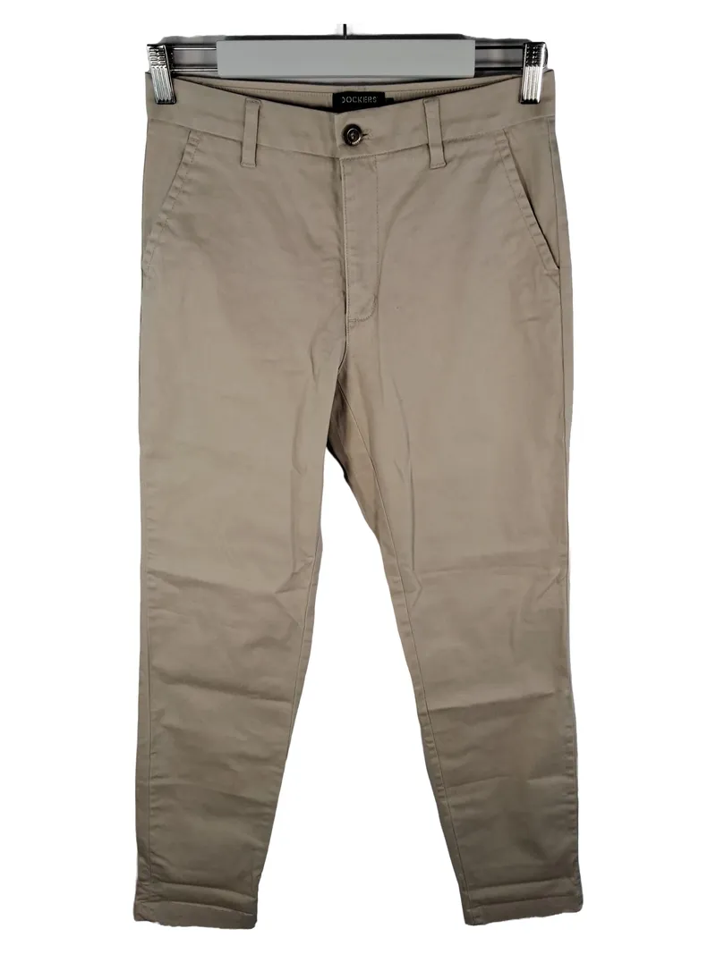 Dockers Herren Chino Stoffhose W27 Beige Hemp Baumwolle Slim Fit 1