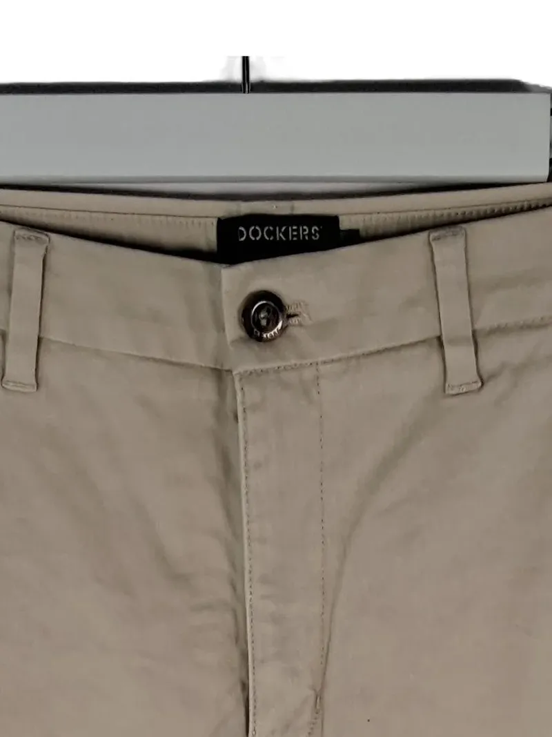 Dockers Herren Chino Stoffhose W27 Beige Hemp Baumwolle Slim Fit 4