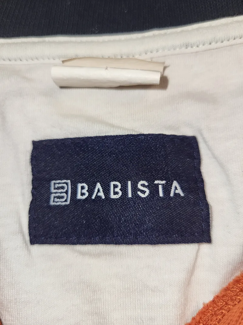 Babista Herren Pullover 1, 4 Zip Troyer Gr. 52 Orange Rippstrick Logo 4