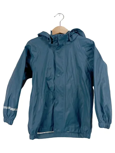 NAME IT Kinder Regenjacke Petrol Gr. 104 Kapuze Unisex