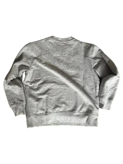 Liu Jo Herren Sweatshirt Grau Gr. 50 L Basic Pullover Baumwolle Kängurutasche