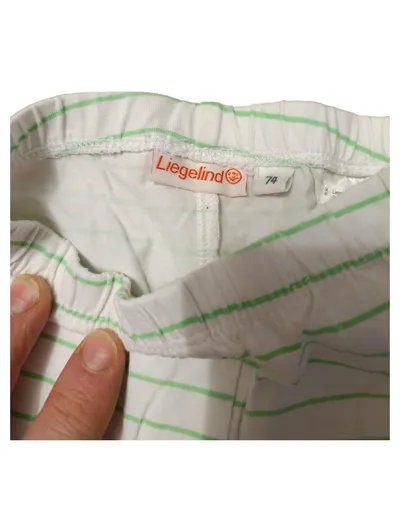 LIEGELIND Baby Mädchen Hose Ringelmuster Weiß Gestreift Gr. 74