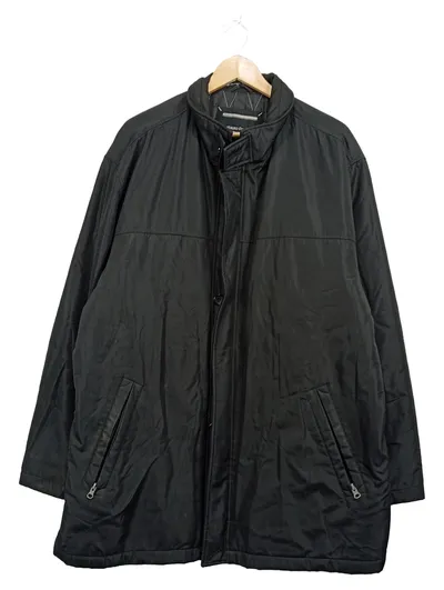 Mauro Ferrini Herren Winterjacke Gr. 52 Schwarz Gefüttert Klassisch