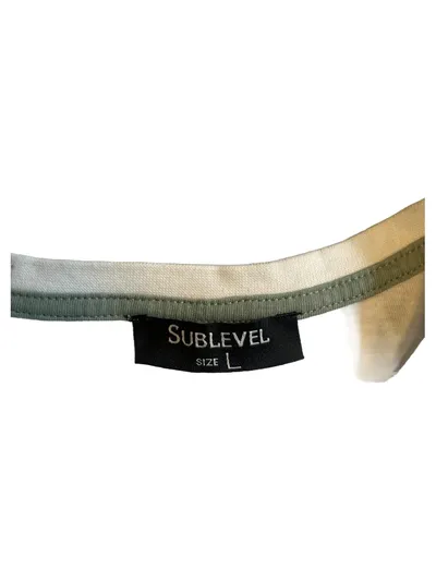 Sublevel Herren T-Shirt Basic Rundhals Weiß Gr. 50;L Baumwolle