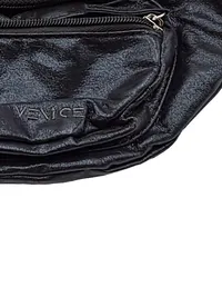 Venice Damen Gürteltasche Kunstleder Schwarz Freizeit Casual Mittel 2