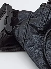 Venice Damen Gürteltasche Kunstleder Schwarz Freizeit Casual Mittel 4