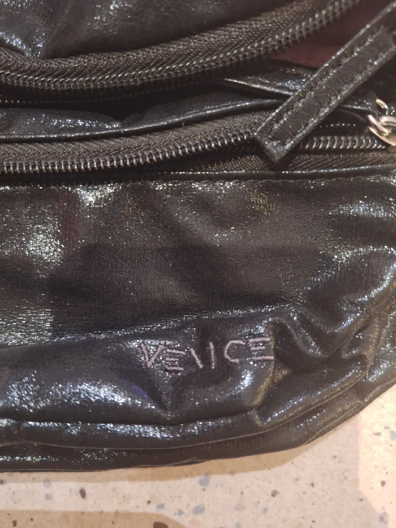 Venice Damen Gürteltasche Kunstleder Schwarz Freizeit Casual Mittel 5