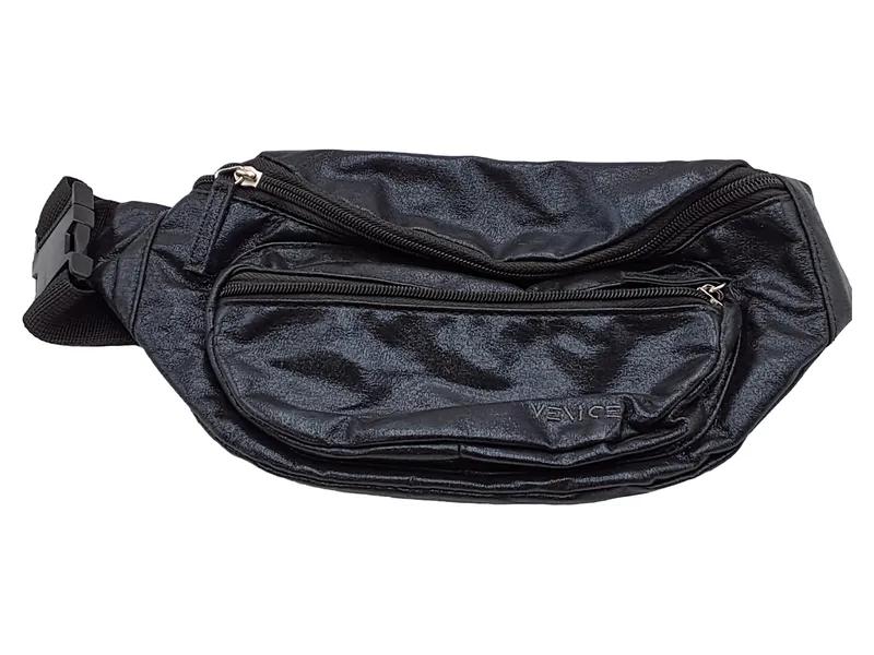 Venice Damen Gürteltasche Kunstleder Schwarz Freizeit Casual Mittel 6