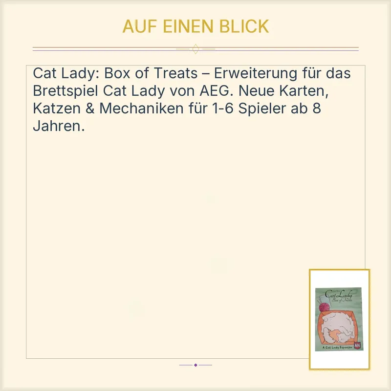 Cat Lady Box of Treats Erweiterung Kartenspiel AEG Josh Wood Expansion 3