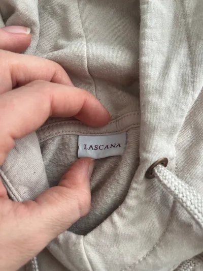 LASCANA Damen Hoodie Kapuzenpullover Gr. 36, 38 Beige Nature Vibes