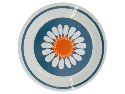 Figgjo Daisy Essteller Porzellan Retro Blumenmuster Norwegen 17cm