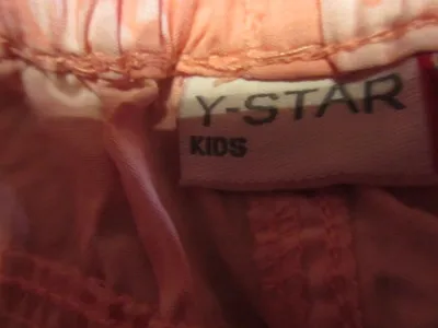 Y-STAR Kids Mädchen Stoffhose Capri Rosa Blumen Gr. 128 Baumwolle