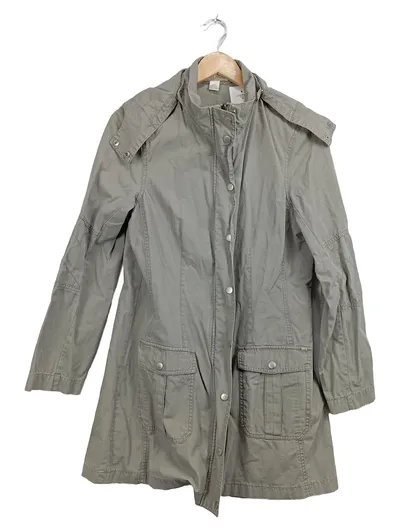 Boysen's Damen Outdoorjacke Gr. 38 Oliv Baumwolle Casual Parka