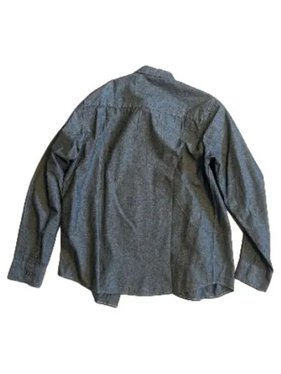 Eight2Nine Herren Business Hemd Grau Gr. 50/L Langarm Baumwolle