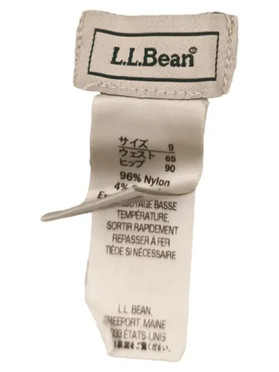 L.L.Bean Damen Outdoorhose Capri Wanderhose Beige Gr. S W28