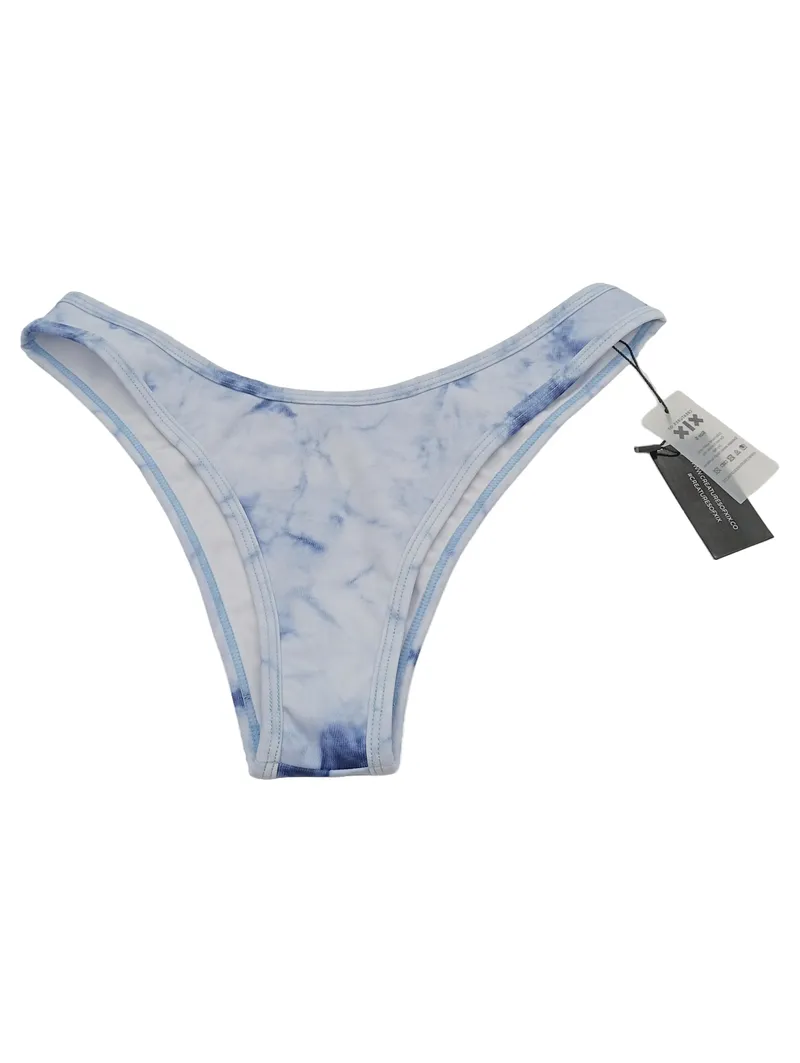 Creatures of XIX Bikinihose Damen Gr. S Blau Tie-Dye Batik Bikini Bottom 1