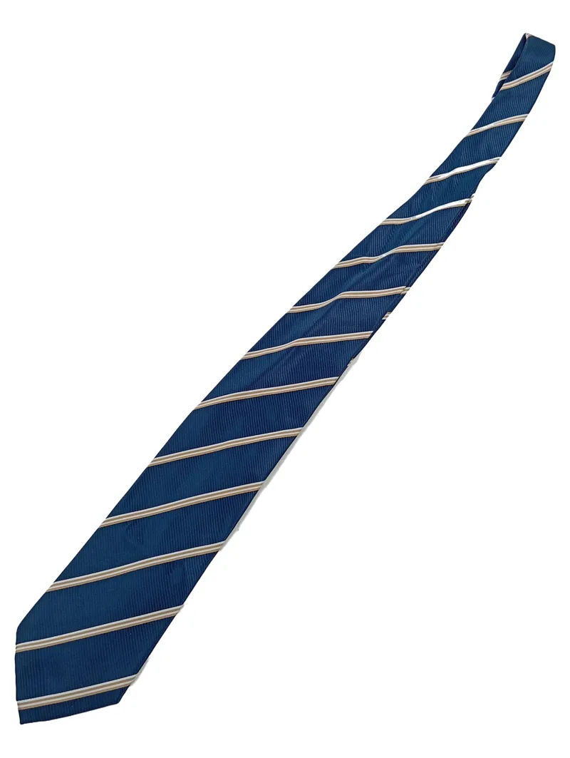 Barisal Krawatte Herren Blau Gestreift Business 150cm Polyester 1