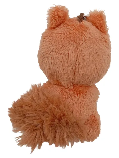 GLUBSCHIS Eichhörnchen Plüsch Schlüsselanhänger Orange 10cm Kuscheltier