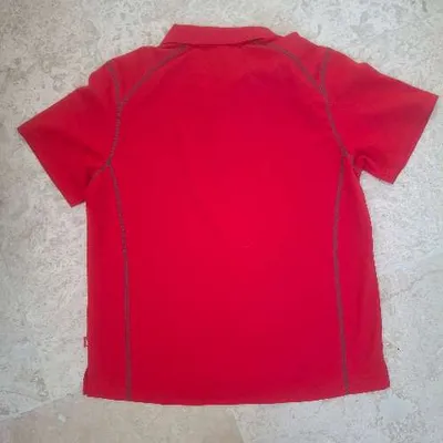 Vittorio Rossi Herren Poloshirt Gr. M Rot Sportlich Kurzarm
