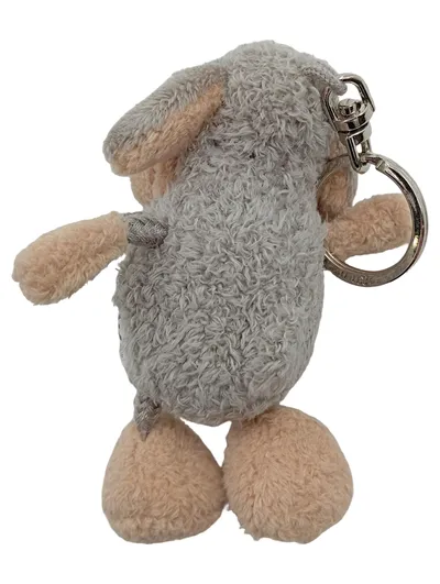 NICI Schaf Plüsch Schlüsselanhänger Kuscheltier Anhänger Grau 10cm