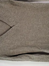 Abercrombie & Fitch Damen Pullover V-Ausschnitt Grau Wolle XS 4