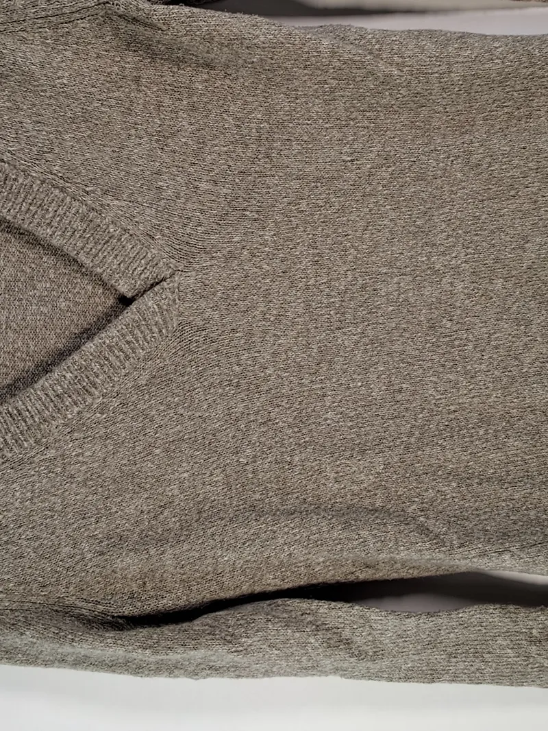Abercrombie & Fitch Damen Pullover V-Ausschnitt Grau Wolle XS 4
