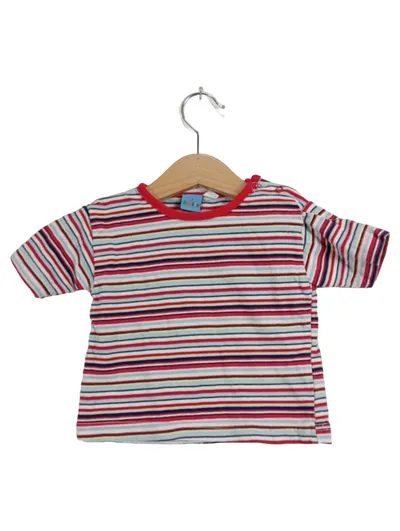 Smily Baby T-Shirt Gr. 68 gestreift Baumwolle Kurzarm bunt