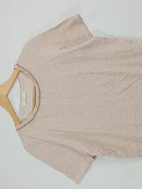 Airfield Damen T-Shirt Gr. L Beige Meliert Kurzarm Baumwolle 2