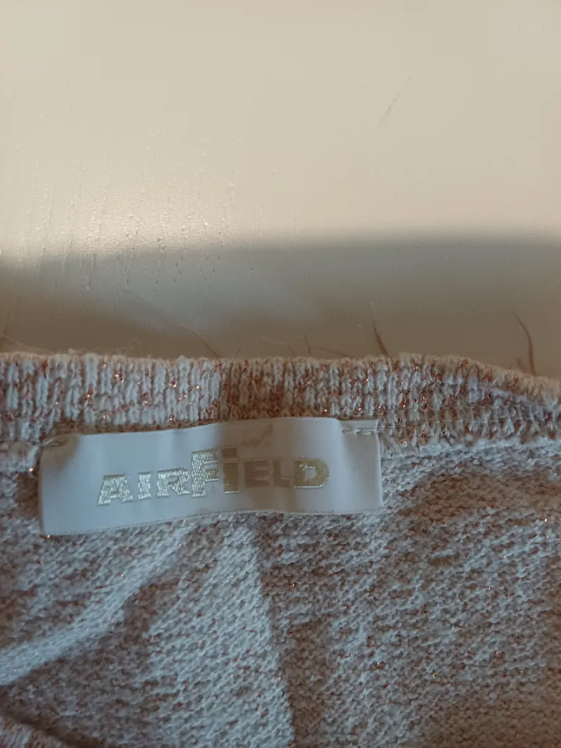 Airfield Damen T-Shirt Gr. L Beige Meliert Kurzarm Baumwolle 6