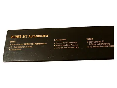 REINER SCT Authenticator TOTP Account Hardware Zwei-Faktor-Authentisierung Gold