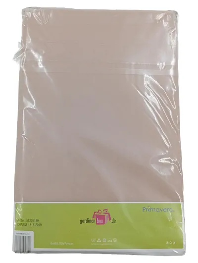 Primavera Microfaser Gardine Vorhang Schlaufen Kräuselband 140x175 cm Beige