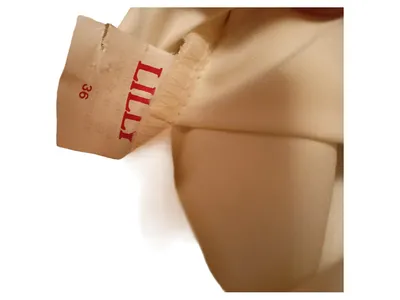 LILLY Brautkleid Damen Gr. 36 Beige Spitze Satin A-Linie Hochzeit Elegant