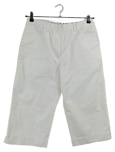 Canda Damen Stoffhose Capri Weiß Gr. 40 (Kurzgröße 20) Casual