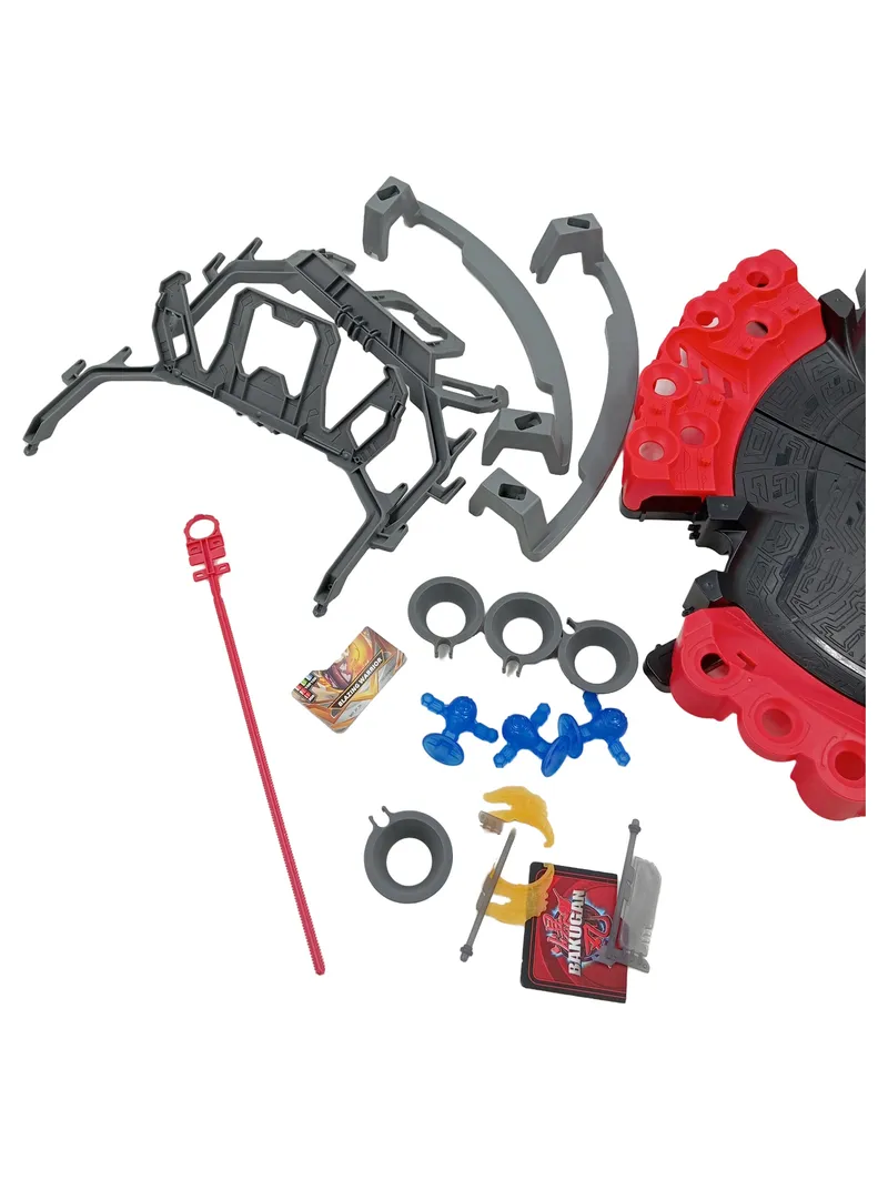 Bakugan Battle Arena Spielset komplett mit Zubehör Rot Schwarz 3