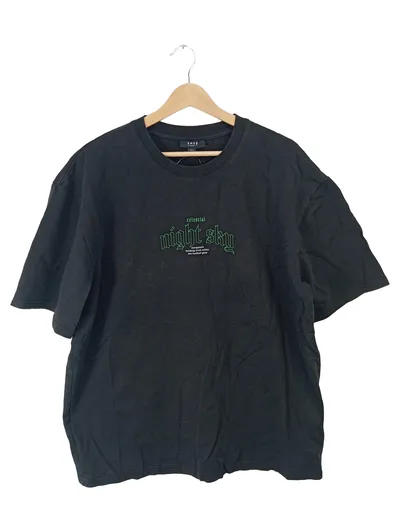 Smog Herren T-Shirt Celestial Night Sky Schwarz Gr. 2XL Streetwear